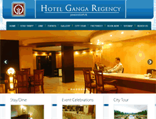 Tablet Screenshot of hotelgangaregency.com